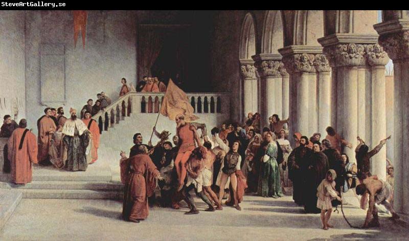 Francesco Hayez Release of Vittor Pisani from the dungeon
